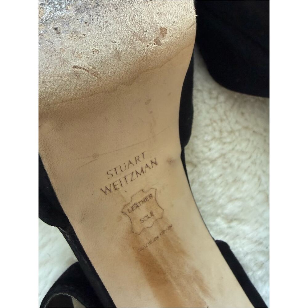 Stuart Weitzman women suede high heel sandals size 8.5 US - Picture 8 of 11